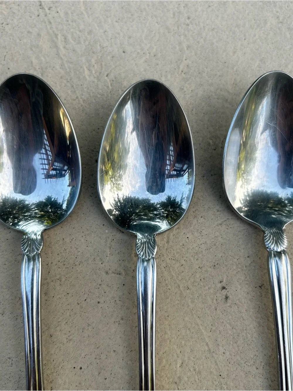 Pfaltzgraff Artesia 18/8 Stainless Steel Set of 3 Soup Spoons 6 3/4”